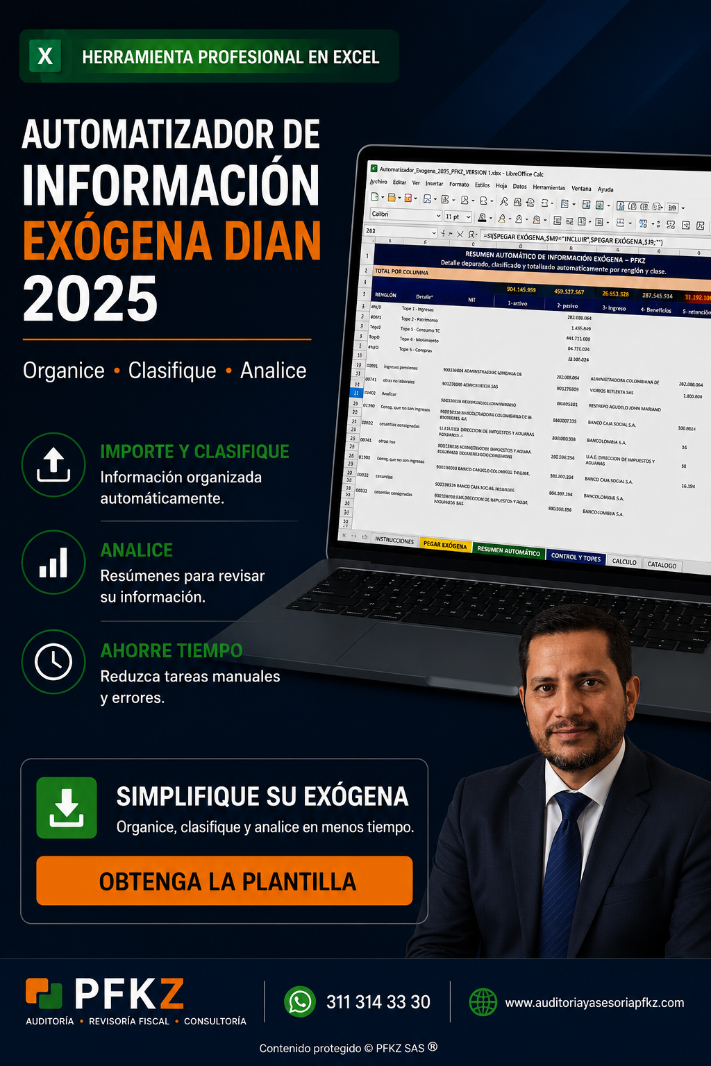 Automatizador de Información Exógena DIAN 2025 PFKZ